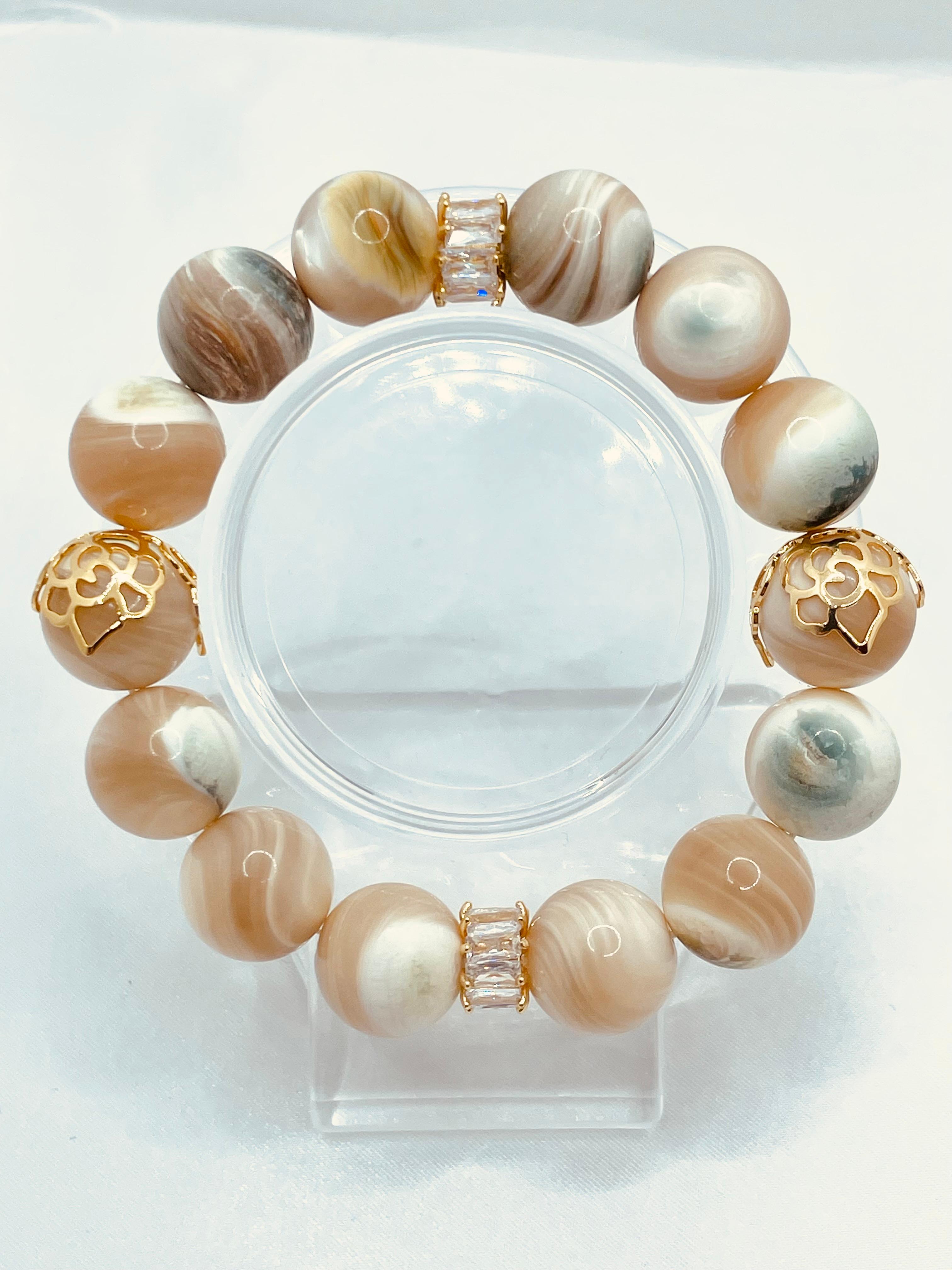 【夜光貝/14.0mm】内径約16cm 浄化済み No,386